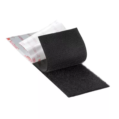 1" x 150' Loop Black 3M SJ3571 Scotchmate Fastener 3 Rolls/Case