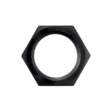 #10 Bulkhead Nut-Alm. Black