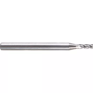 .100 Dia. x 1-1/2 Overall Length 4-Flute Square End Solid Carbide SE End Mill-Round Shank-Center Cut-Uncoated MT3152747