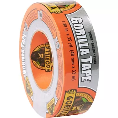 2" x 30 Yards Silver Gorilla Duct Tape 1 Roll/Case