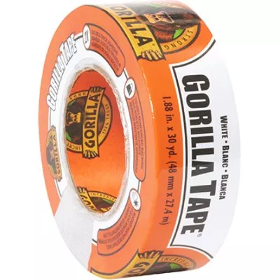 2" x 30 Yards White Gorilla Duct Tape 1 Roll/Case