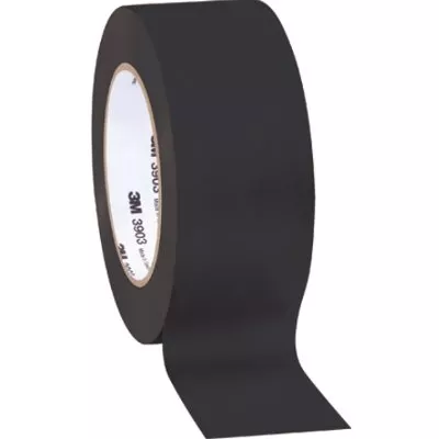 2" x 50 Yards Black 3M 3903 Duct Tape 3 Rolls/Case