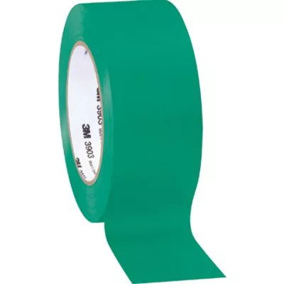 2" x 50 Yards Green 3M 3903 Duct Tape 3 Rolls/Case