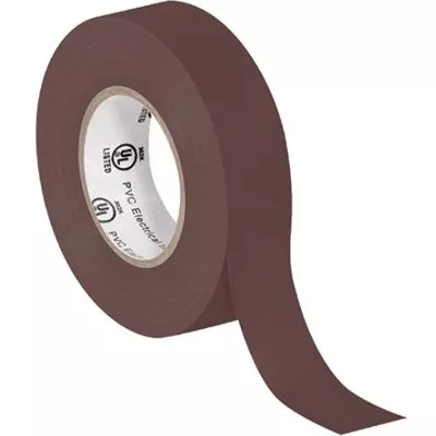 3/4" x 20 Yards Brown Electrical Tape 200 Rolls/Case