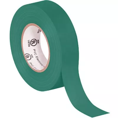 3/4" x 20 Yards Green Electrical Tape 200 Rolls/Case