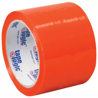 3" x 55 Yards Orange Tape Logic Carton Sealing Tape 24 Rolls/Case