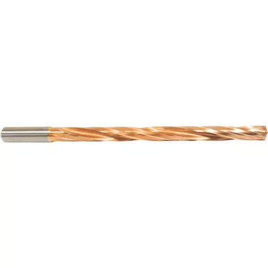 #6 Dia. x 6 mm Shank x 78 mm Flute Length x 116 mm OAL, 12xD, 135 Degree, ZrCN, 2 Flute, Coolant Thru, Round Solid Carbide Drill Series/List #NG05 MT711444055