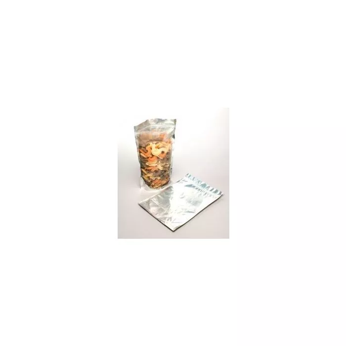 8 1/4 x 3 1/2" x 11 1/2" Silver Zipper Pouch Bags (100 Pieces)