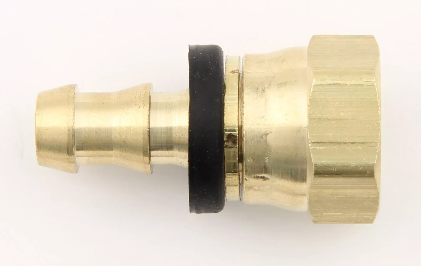 #8 to #10 Str Stl Push- On Hose End