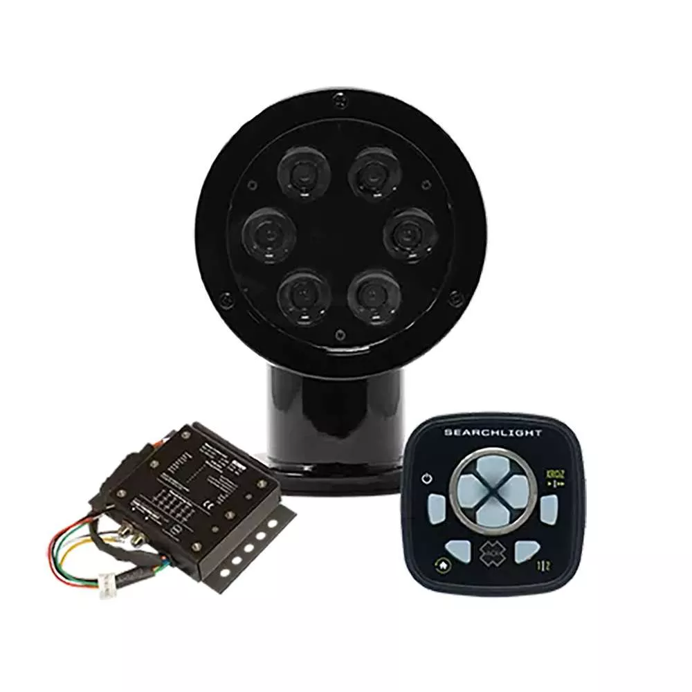 ACR RCL-50 LED Black Searchlight w/URP-103 Wired Point Pad, URC-104 Master Controller & URC-103 Wireless Handheld Remote