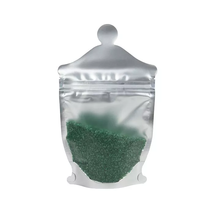 Apothecary Jar Shaped Pouch, Frosted Front Panel, 5 1/2" x 2 3/8" x 9" (100 Pieces)