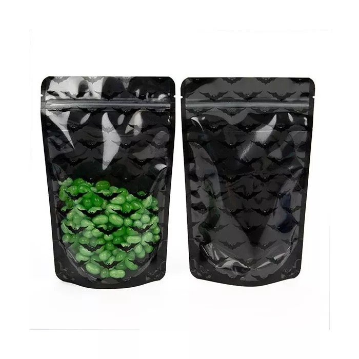 Bats Stand Up Zipper Pouch, 5 1/8" x 3 1/8" x 8 1/8" (25 Pieces)