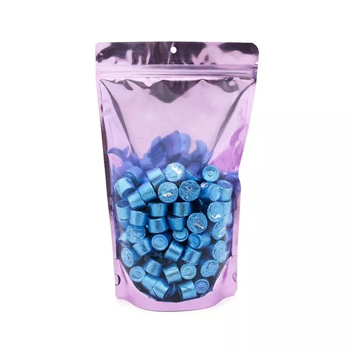 Brilliant Lavender Stand Up Pouch w/Hang Hole, 6 3/4" x 3 1/2" x 11 1/4" (100 Pieces)