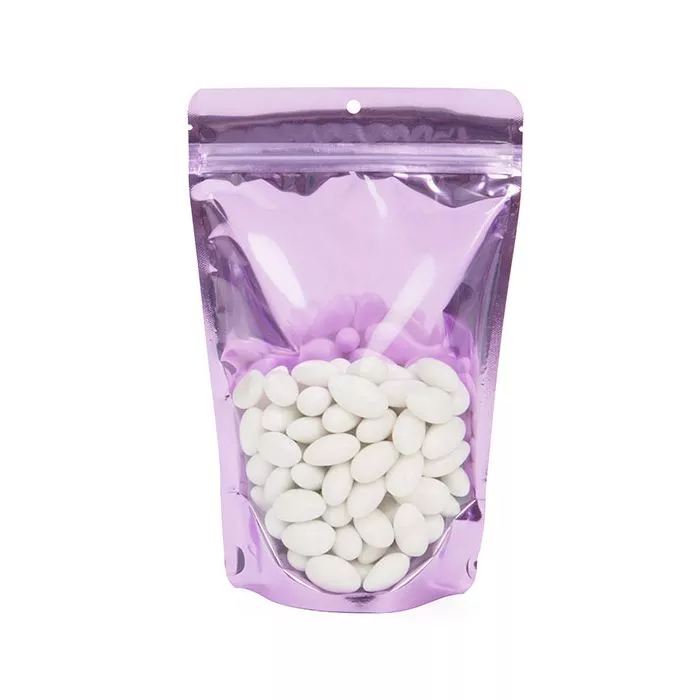 Brilliant Lavender Stand Up Pouch with Hang Hole, 5 7/8" x 3 1/2" x 9 1/8" (100 Pieces)