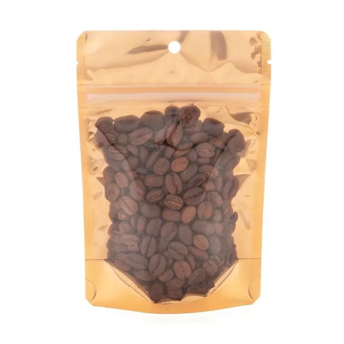 Brilliant Peach Stand Up Pouch w/Hang Hole, 4" x 2 3/8" x 6" (100 Pieces)
