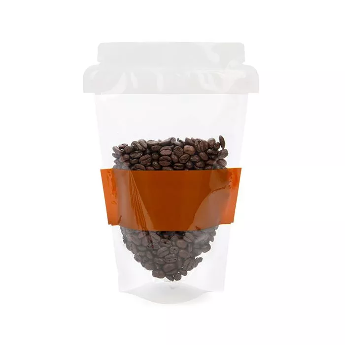 Coffee Cup Shaped Pouch, 6" x 3 1/2" x 9" (100 Pieces)
