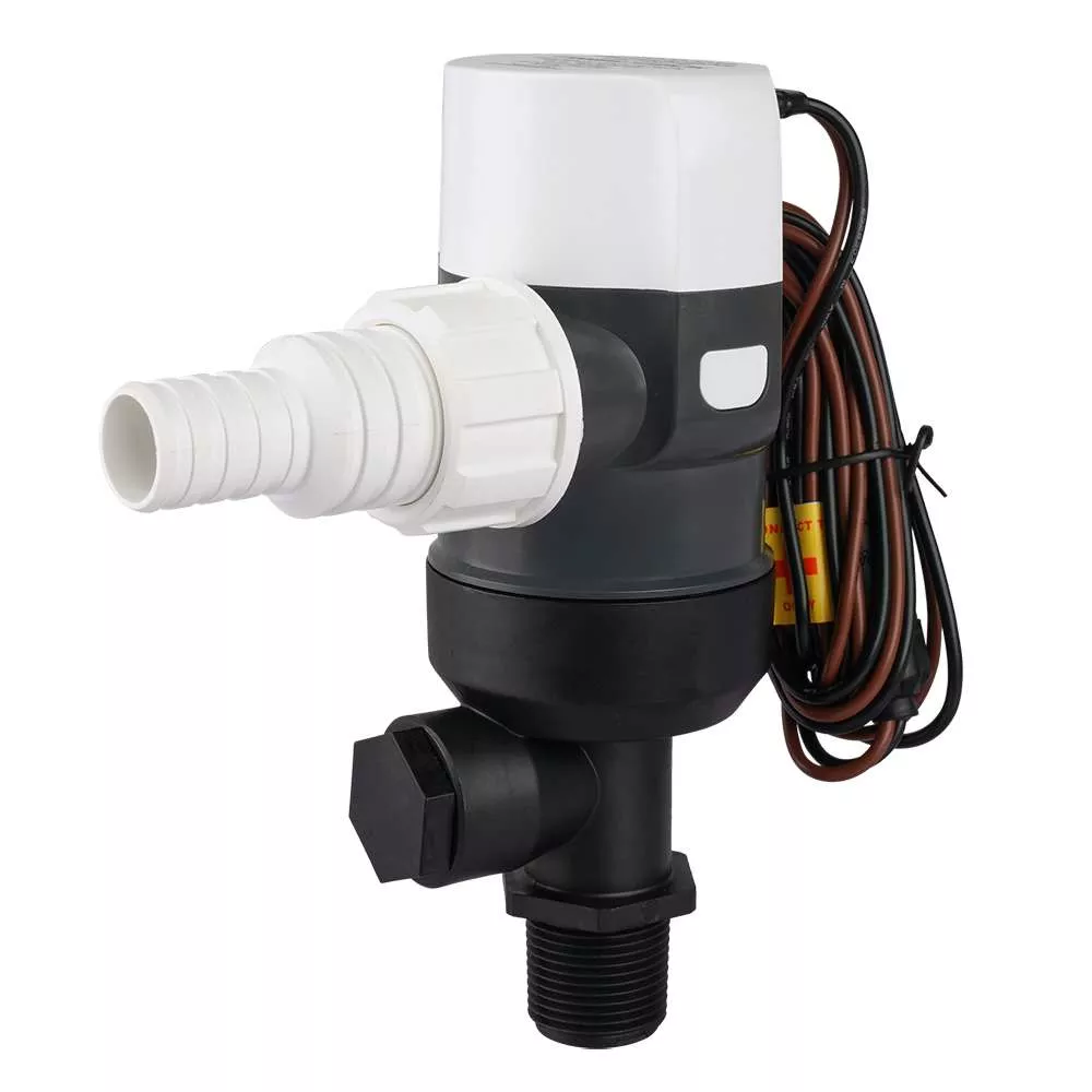 Commodore 1100 GPH Vertical Livewell Pump – Short – 12V
