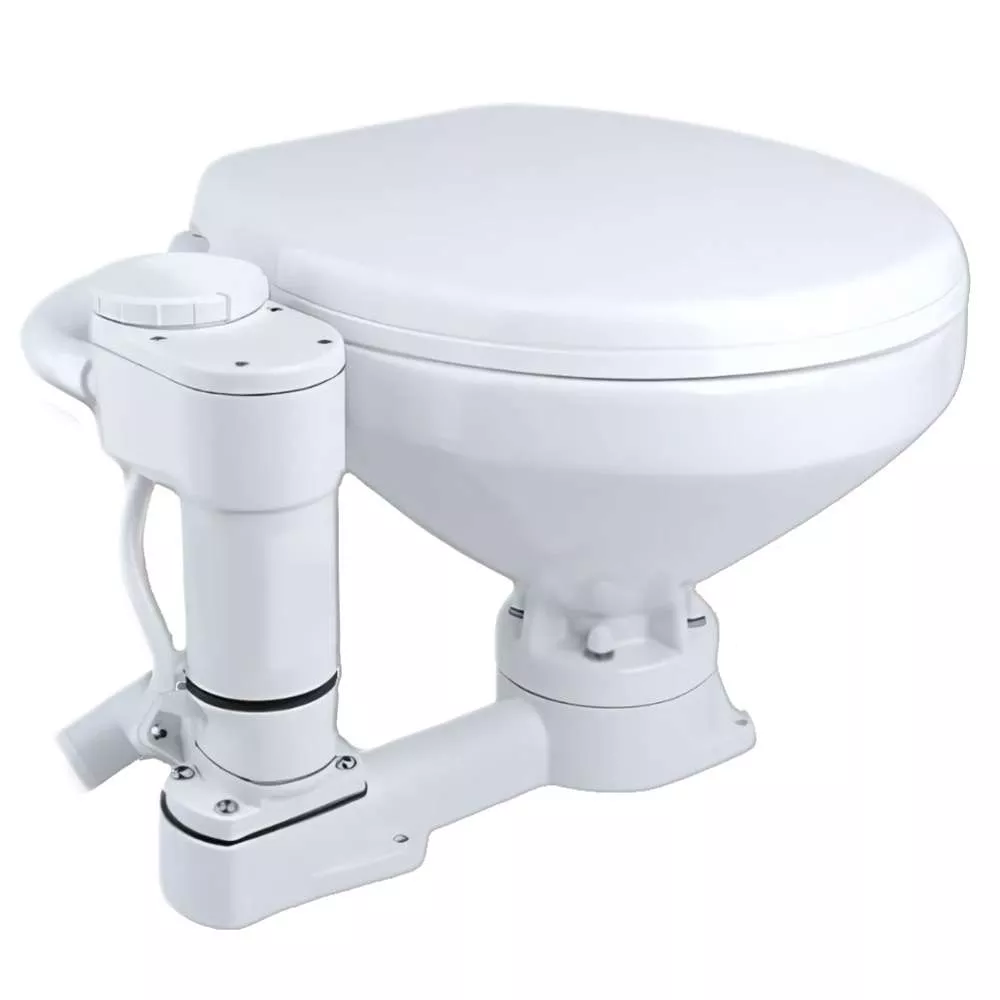 Commodore Electric Marine Toilet – Twist Flush – Regular Size