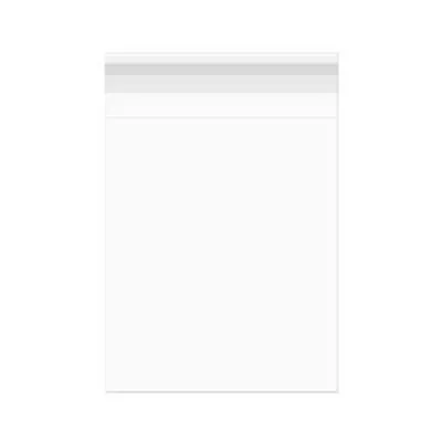 Crystal Clear Bags w/ Flap, 14 7/16" x 16 1/8" (100 Pieces)