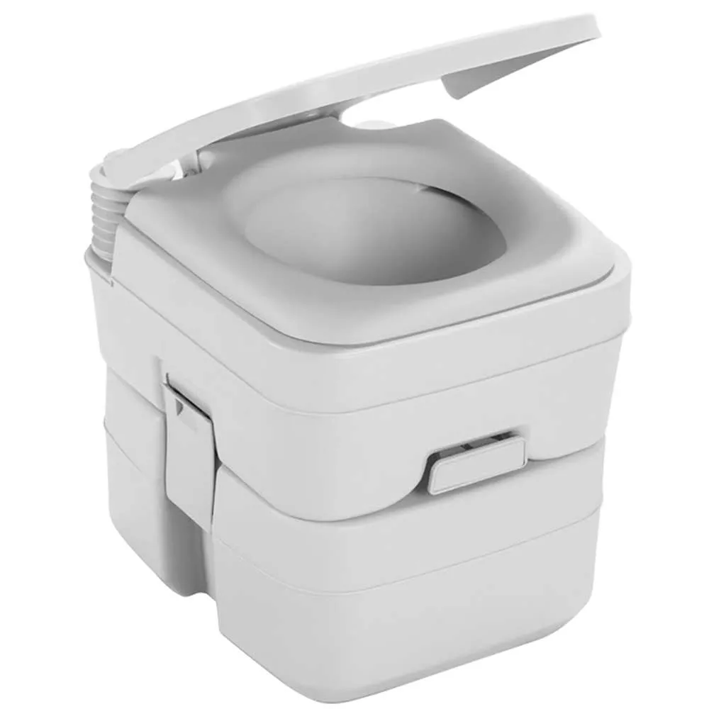 Dometic 965 Portable Toilet w/Mounting Brackets- 5 Gallon – Platinum
