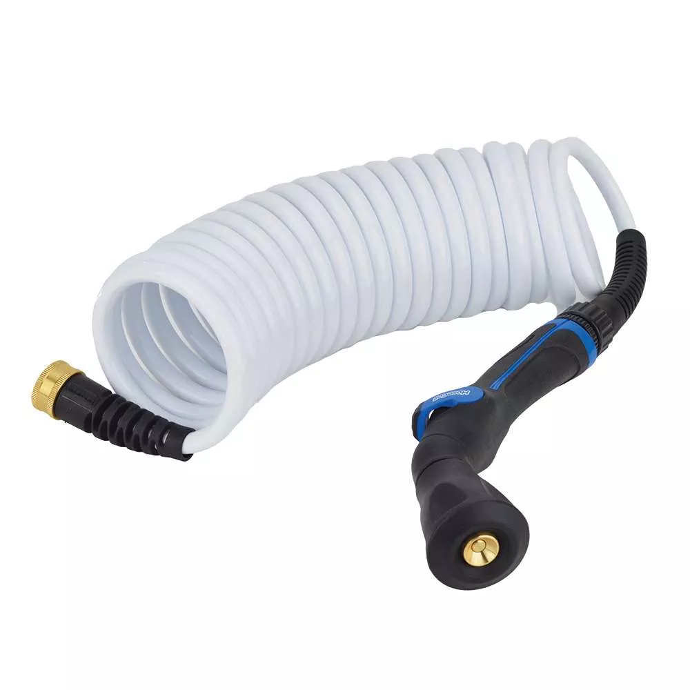 HoseCoil Skipper Spray System w/20′ 3/8″ Hose – White