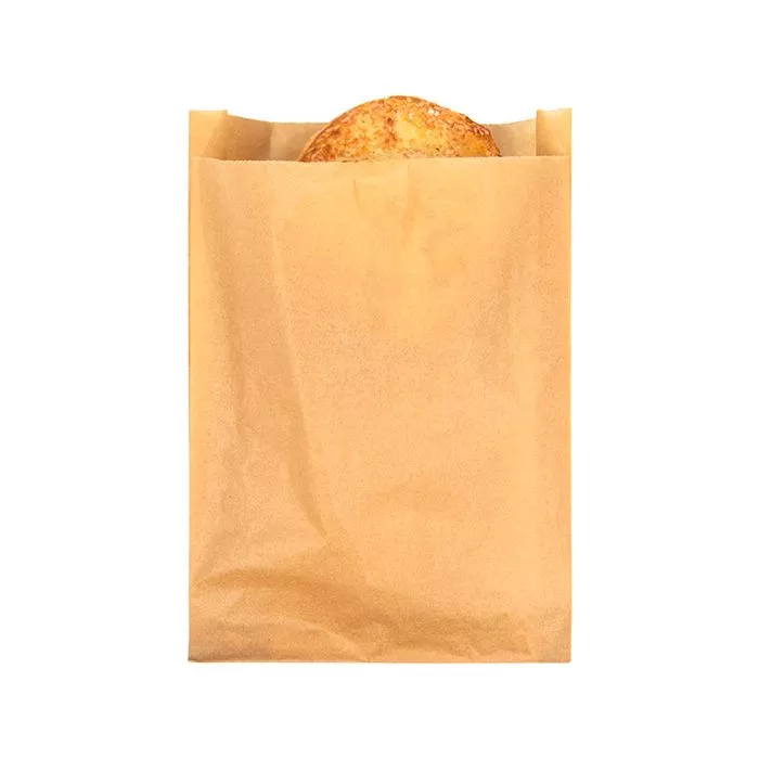 Kraft Greaseproof Bags, 6 3/4" x 1 1/8" x 9" (100 Pieces)
