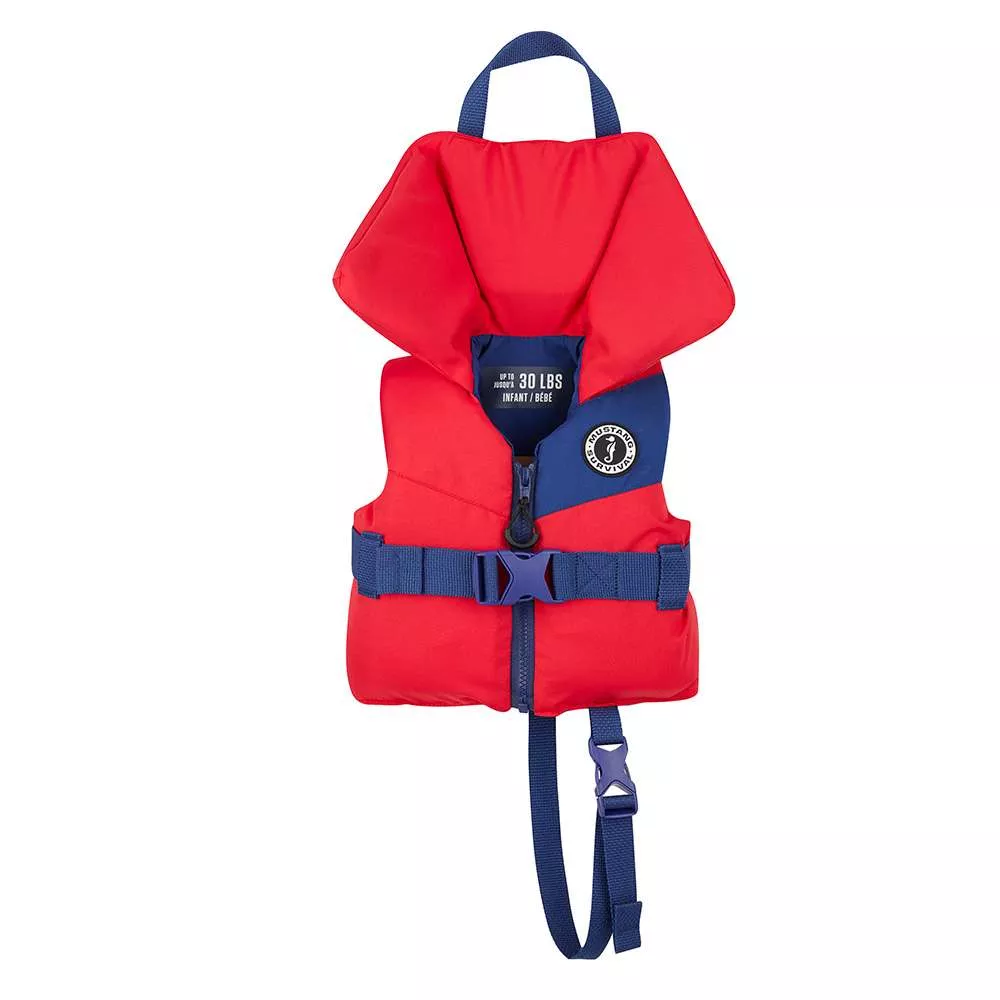Mustang Lil’ Legends Infant Foam Vest – Red/Navy