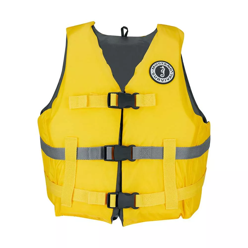 Mustang Livery Foam Vest – M/L – Yellow