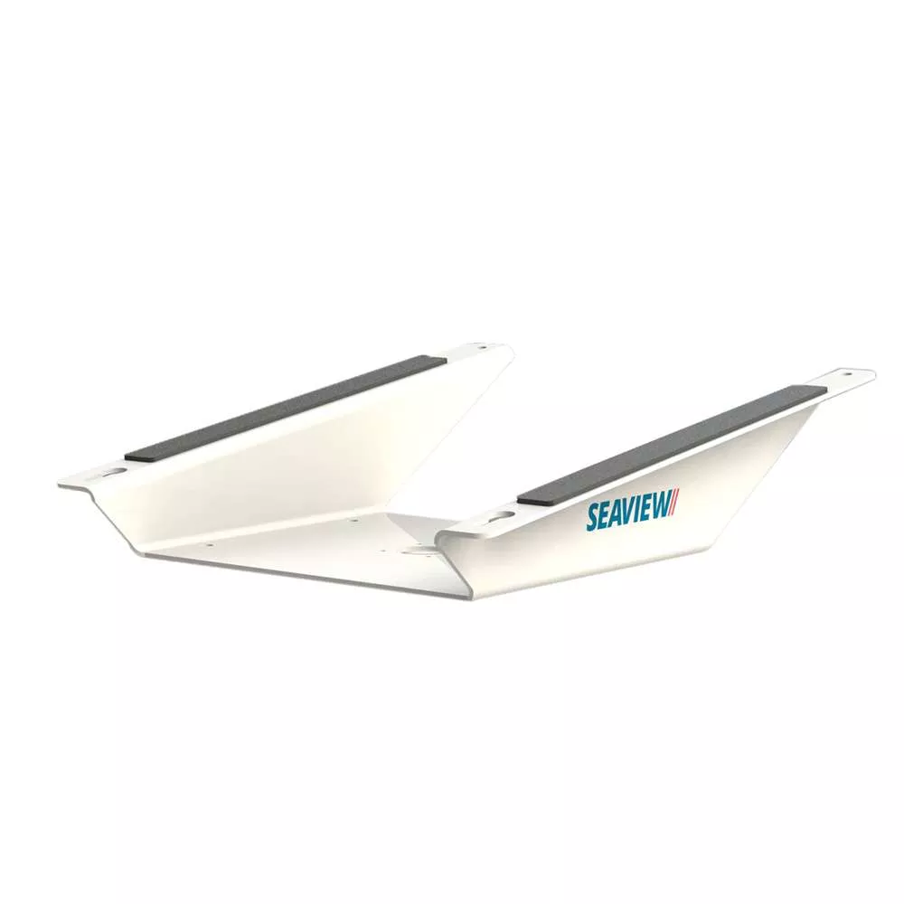 Seaview Aluminum 8° Wedge Base for Starlink Flat High-Performance Antenna – White