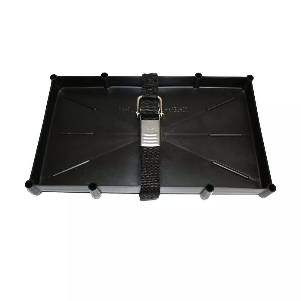 T-H Marine 31 Series Battery Holder Tray w/Stainless Buckled Strap
