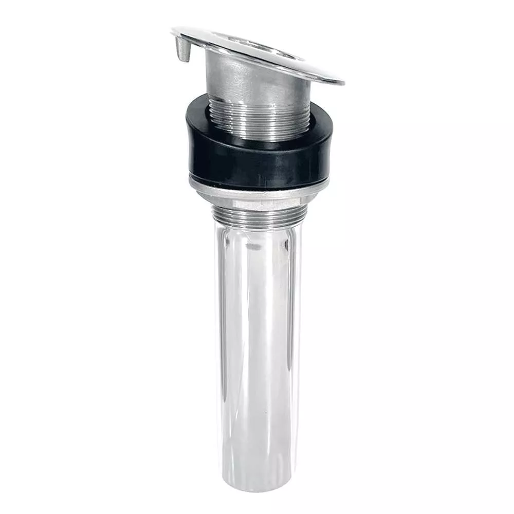 Tigress 9″ 15-Degree Rod Holder – Screwless – Stainless Steel