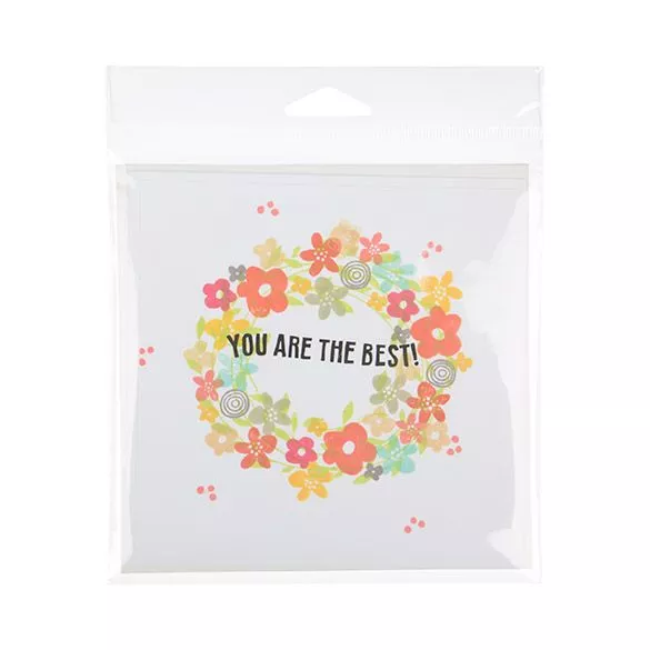 Top Opening Crystal Clear Hanging Bag, 6" x 6" (100 Pieces)