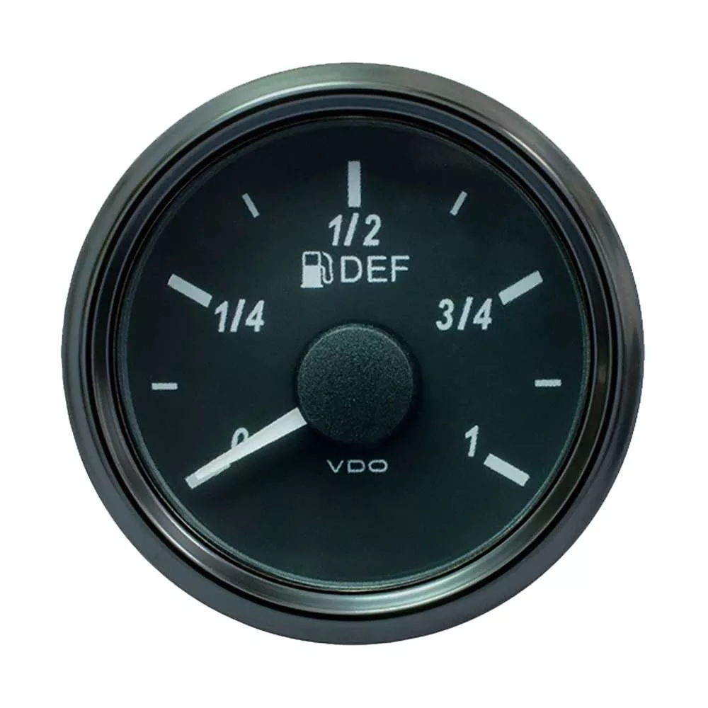 VDO SingleViu 52mm (2-1/16″) DEF Level Gauge – 3-180 Ohm