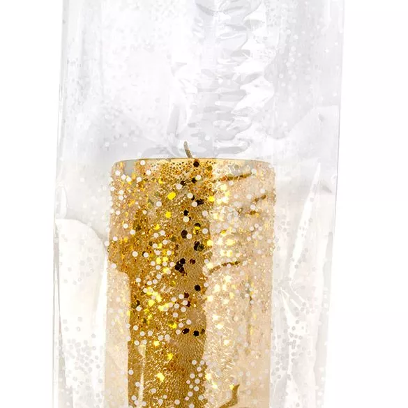 White Sprinkles Printed Gusset Bags, 5" x 3" x 11 1/2" - 1.2 Mil (100 Pieces)