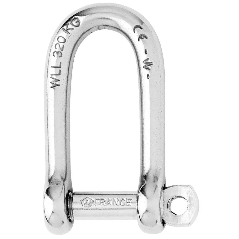 Wichard Self-Locking Long D Shackle – Diameter 6mm – 1/4″