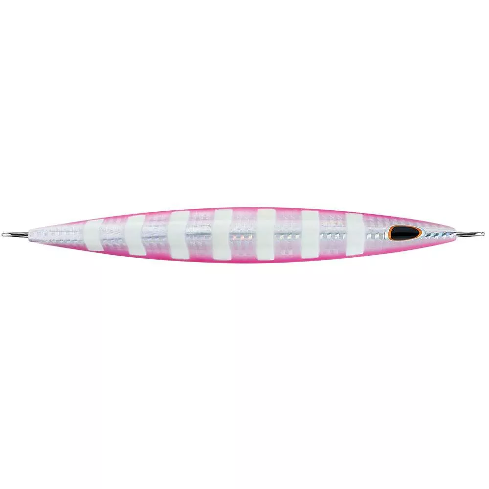 Williamson Kensaki 280 Jig – 7.25″ – 9-7/8oz – Silver Pink Zebra