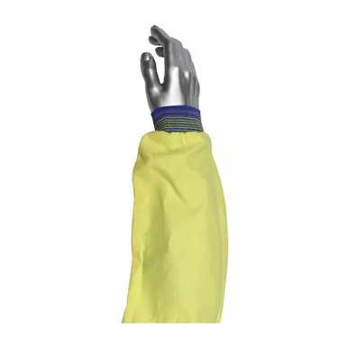 Yellow 18" Kevlar/Twill Sleeve, 18 inch long w/elastic overstitched at both ends Kevlar Sleeves 1 Pair 10-46182
