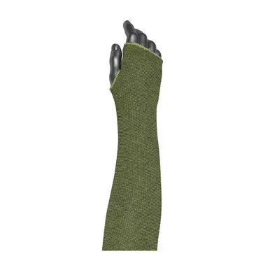 Yellow 18" Smart Fit ACP/Black Kevlar Blend sleeve, 18", with thumbhole Kevlar ACP Sleeves 10-21KVACPMBK18TH