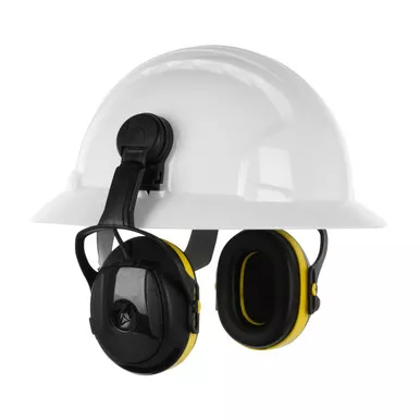 Yellow OS Hellberg Secure Active, Full BrimLevel Dependent, 24 dB NRR, Y/B Helmet Mount 1 Pair 264-47202