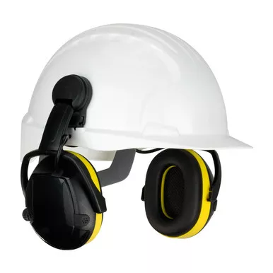 Yellow OS Hellberg Secure Active with Level Dependent, 23 dB NRR, Yellow/Black Helmet Mount 1 Pair 264-47102