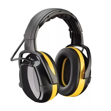 Yellow OS Hellberg Secure Active with Level Dependent, 24 dB NRR, Yellow/Black Headband 1 Pair 264-47002
