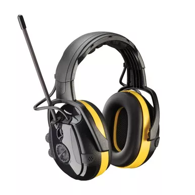 Yellow OS Hellberg Secure React with AM/FM & Level Dependent, 24 dB NRR, Yellow Headband 1 Pair 264-46002