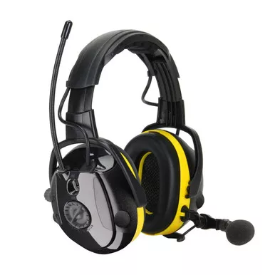Yellow OS Hellberg Synergy Bluetooth HeadbandEarmuff, AM/FM & Level Dependent, 24 dB NRR Headband 1 Pair 264-49002