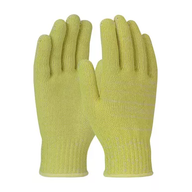 Yellow XL ACP Kevlar 7 Gauge Seamless Knit, Medium Weight with Silica Core, Yellow Gloves with ACP Technology 1 Dozen 07-KAH760/XL