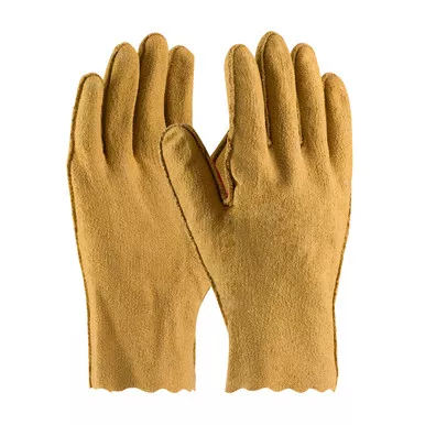 Yellow XL Textured Vinyl Coated, Interlock Lined, Soft Textured Vinyl Coated Supported Gloves 1 Dozen 59-2515/XL