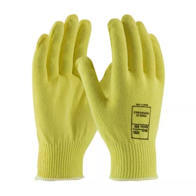 Yellow XXL 100% Kevlar, 13 Gauge, Lt. Wgt, ANSI2 Gloves made with Kevlar Brand Fiber 1 Dozen 07-K200/XXL