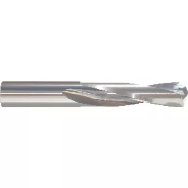 Z Dia. x 0.413" Shank x 2" Flute Length -3/8" OAL, Screw Machine, 135 Degree, Bright, 2 Flute, External Coolant, Round Solid Carbide Drill Series/List #5375 MT1350965